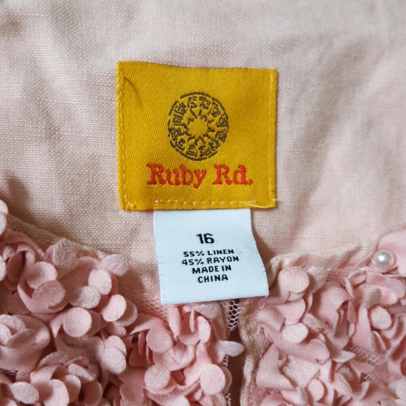 Ruby Rd. Linen Blend Blazer Size 16 - Picture 8 of 8